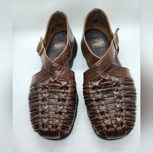 Aerosoles Strappy Caged Huarache Buckle Jesus Sandals Woman's 7B Vintage 90s y2k